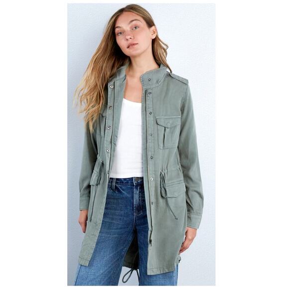 WASH LAB DENIM Road Trim Split Hem Zip-Up Jacket Size XS - Picture 4 of 12